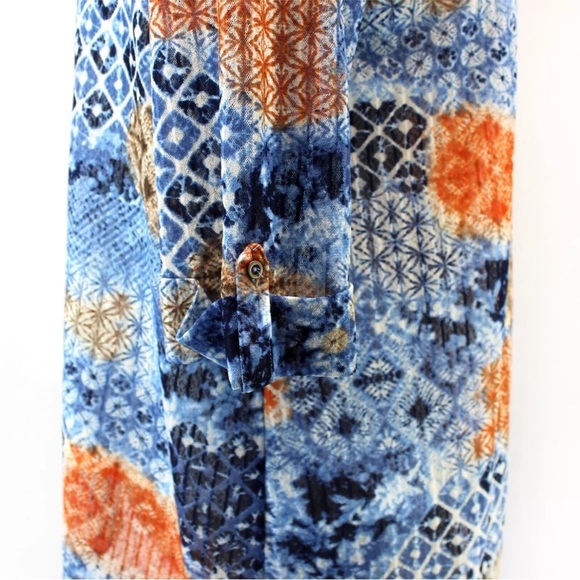 NWT Catherines Multi Tile Sunrise Asymmetrical Tunic Blouse - Picture 7 of 10